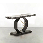 Консоль чёрная с геометрическим основанием Josette варинант исполнения - 1 | Loft Concept в Екатеринбурге