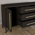 Буфет Primo с тремя ящиками и двумя фасадами Темный орех варинант исполнения - 6 | Loft Concept в Екатеринбурге