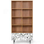 Широкий стеллаж с принтом Elise Rack варинант исполнения - 19 | Loft Concept в Екатеринбурге