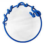 Зеркало круглое в синей раме в виде змеи Temptation варинант исполнения - 1 | Loft Concept в Екатеринбурге