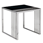 Столик журнальный с черной стеклянной столешницей Embodiment of Contemporary Art  варинант исполнения - 1 | Loft Concept в Екатеринбурге