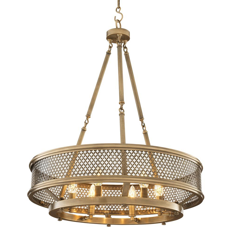 Люстра Eichholtz Chandelier Savoie Латунь Античная полированная в Екатеринбурге | Loft Concept 