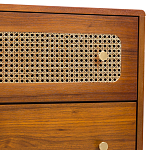 Комод с 6-ю ящиками с декором из ротанга Degarmo Chest of Drawers варинант исполнения - 5 | Loft Concept в Екатеринбурге