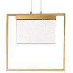 Подвесной геометрический светильник со стеклом Rectangle Geometry Glass Chandelier варинант исполнения - 1 | Loft Concept в Екатеринбурге