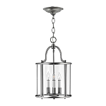 Подвесной светильник с прозрачным стеклянным цилиндрическим плафоном в классическом стиле на цепи Hinkley варинант исполнения - 5 | Loft Concept в Екатеринбурге