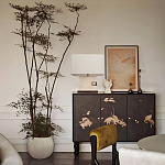 Настольная лампа с прямоугольным основанием из натурального камня c тканевым абажуром Lapis Tiburtinus варинант исполнения - 5 | Loft Concept в Екатеринбурге