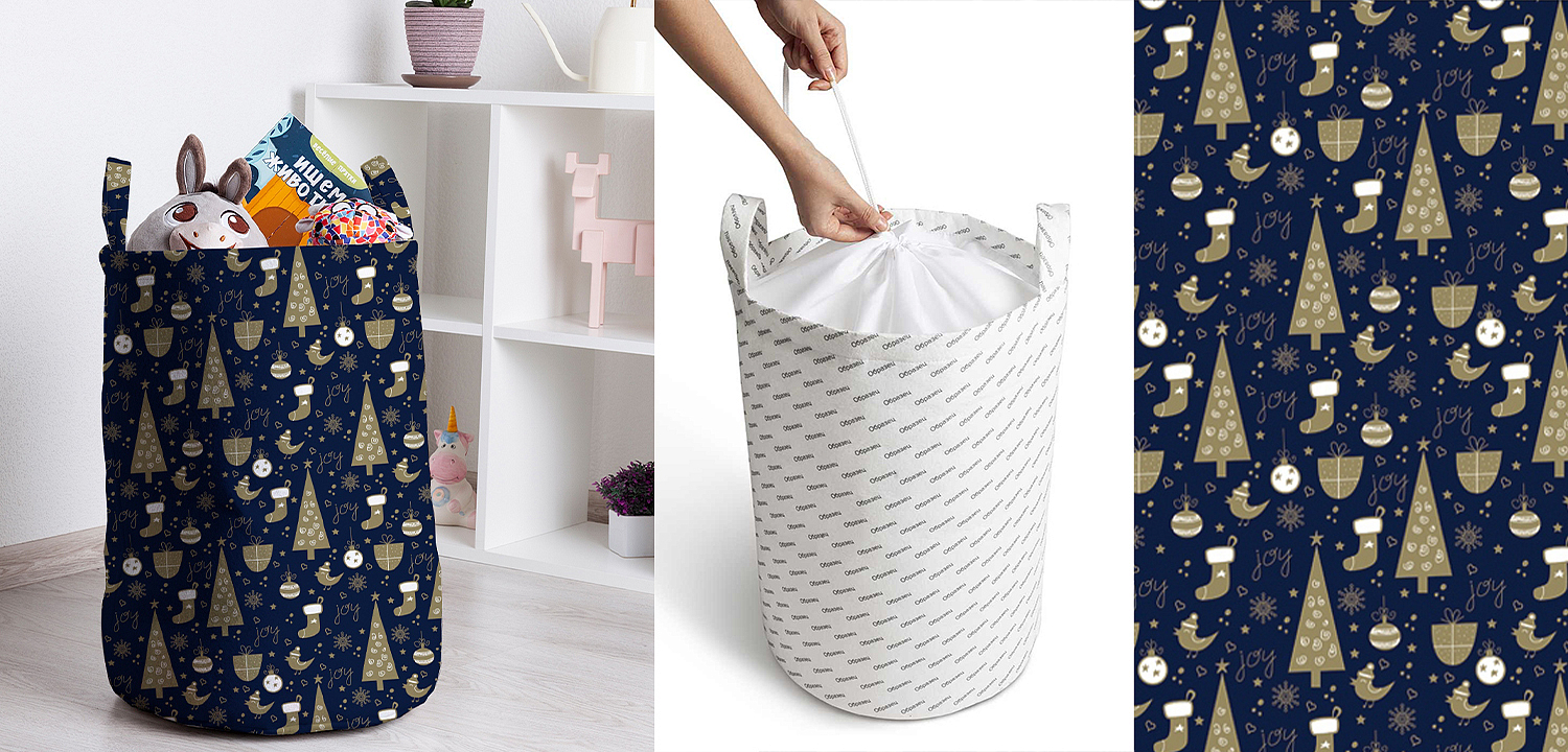 Корзина New Year Pattern Basket Корзина New Year Pattern Basket - Loft-Concept в Екатеринбурге