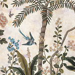 Обои ручная роспись Siam White Metal варинант исполнения - 4 | Loft Concept в Екатеринбурге