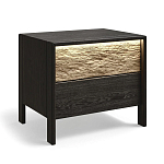 Тумба 2 ящика с подсветкой на рельефном фасаде Warm Industrial варинант исполнения - 4 | Loft Concept в Екатеринбурге