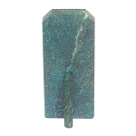 Часы погон ВС подарочные настольные из натурального камня Змеевик Military Clock варинант исполнения - 3 | Loft Concept в Екатеринбурге