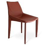 Стул коричневый из искуственной кожи на 4-х ножках Enigma Brown варинант исполнения - 1 | Loft Concept в Екатеринбурге