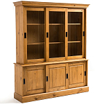 Витрина из массива сосны Cobbett Wood Showcase варинант исполнения - 3 | Loft Concept в Екатеринбурге