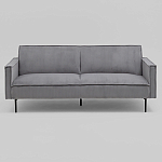 Диван современный вельветовый прямой Worcester Серый варинант исполнения - 2 | Loft Concept в Екатеринбурге