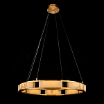 Люстра в виде кольца из натурального камня Golden Alavastor варинант исполнения - 1 | Loft Concept в Екатеринбурге