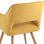 Стул в рогожке желтого цвета NEASAN STOOL варинант исполнения - 6 | Loft Concept в Екатеринбурге