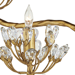 Торшер золотой в виде растения Golden Flower Glade варинант исполнения - 1 | Loft Concept в Екатеринбурге