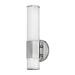 Бра для ванных комнат вертикальное с длинным белым матовым плафоном в форме шестиугольника на круглом основании Hinkley варинант исполнения - 12 | Loft Concept в Екатеринбурге