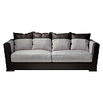 Элитарный современный диван Birmingham с кожаными вставками  варинант исполнения - 1 | Loft Concept в Екатеринбурге