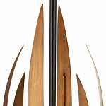 Торшер с основанием в виде стебля с листьями и тканевым абажуром Flowing Leaves варинант исполнения - 2 | Loft Concept в Екатеринбурге