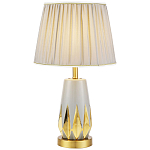 Настольная лампа с абажуром Femia Grey Gold Table Lamp варинант исполнения - 1 | Loft Concept в Екатеринбурге