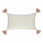 Чехол на подушку с кисточками и вышивкой птиц Ethnic mix Birds Rect варинант исполнения - 4 | Loft Concept в Екатеринбурге