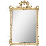Зеркало настенное в раме бежевого цвета с эффектом старины Classic Ornament Mirror варинант исполнения - 1 | Loft Concept в Екатеринбурге