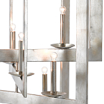 Люстра серебряная из пересекающихся квадратных элементов Intersecting Squares  варинант исполнения - 1 | Loft Concept в Екатеринбурге