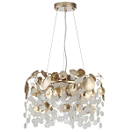 Люстра с декоративными подвесками из прозрачного стекла в форме монеток FAIRYTREE Light варинант исполнения - 2 | Loft Concept в Екатеринбурге