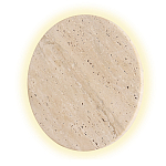 Бра с круглым плафоном из травертина Shaw Marble Lighting варинант исполнения - 3 | Loft Concept в Екатеринбурге