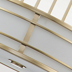 Подвесной светильник цвета латунь с белым матовым плафоном с геометрическим рисунком Feiss варинант исполнения - 5 | Loft Concept в Екатеринбурге