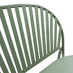 Зелёная скамья из стали Goodwin Metal Bench Green варинант исполнения - 6 | Loft Concept в Екатеринбурге