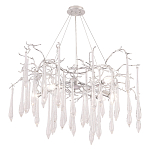 Люстра подвесная с прозрачными подвесками в форме капель Droplet Chandelier варинант исполнения - 4 | Loft Concept в Екатеринбурге