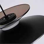 Люстра подвесная с тремя матовыми черными плафонами Obsidian Touch варинант исполнения - 3 | Loft Concept в Екатеринбурге