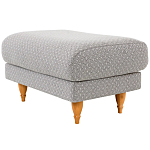 Мягкий пуф на деревянных ножках Garner Pouf Light варинант исполнения - 3 | Loft Concept в Екатеринбурге