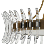 Люстра круглая с прозрачными элементами в форме полумесяца Crescent варинант исполнения - 1 | Loft Concept в Екатеринбурге