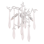 Бра с декором в виде ветвей и стеклянных подвесок в форме капель Droplet Chandelier варинант исполнения - 3 | Loft Concept в Екатеринбурге