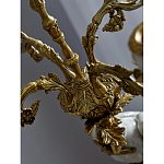 Подсвечник белый Попугай из фарфора с бронзовыми элементами Eden Garden варинант исполнения - 8 | Loft Concept в Екатеринбурге