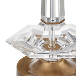 Настольная лампа с прозрачным корпусом и фактурным абажуром Charm and Luxury варинант исполнения - 1 | Loft Concept в Екатеринбурге