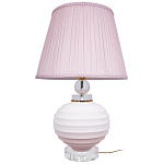 Настольная лампа керамическая Pink lampshade варинант исполнения - 1 | Loft Concept в Екатеринбурге