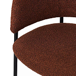 Стул полукруглый мягкий с буклированной обивкой Chair with Boucle Upholstery варинант исполнения - 8 | Loft Concept в Екатеринбурге