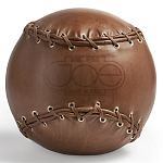 Дизайнерский кожаный пуф в виде бейсбольного мяча Poltronova Joe Ball Pouf варинант исполнения - 1 | Loft Concept в Екатеринбурге