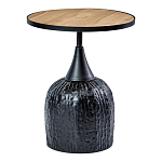 Приставной столик с факутрным черным основанием Ethiopia варинант исполнения - 1 | Loft Concept в Екатеринбурге