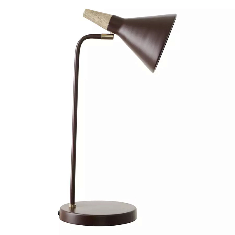 Настольная лампа с конусообразным плафоном Plum Table Lamp Сливовый в Екатеринбурге | Loft Concept 