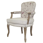Кресло с изображением сакуры Aubrey Classical Armchair beige flax варинант исполнения - 3 | Loft Concept в Екатеринбурге