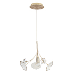 Подвесной светильник с белыми и прозрачными цветочными лепестками Wintery flovers варинант исполнения - 1 | Loft Concept в Екатеринбурге