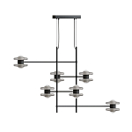 Каркасная люстра Balance варинант исполнения - 1 | Loft Concept в Екатеринбурге