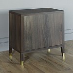 Прикроватная тумбочка с полкой Elsa Dreams Walnut  варинант исполнения - 4 | Loft Concept в Екатеринбурге