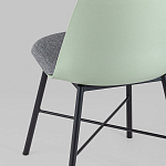 Стул из прочного пластика на металлическом основании Anora Green  варинант исполнения - 6 | Loft Concept в Екатеринбурге