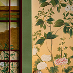 Обои ручная роспись Four Seasons Original colourway on painted Xuan paper with gold ombre варинант исполнения - 3 | Loft Concept в Екатеринбурге