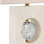 Настольная лампа из мрамора с тканевым прямоугольным абажуром Eternity варинант исполнения - 1 | Loft Concept в Екатеринбурге